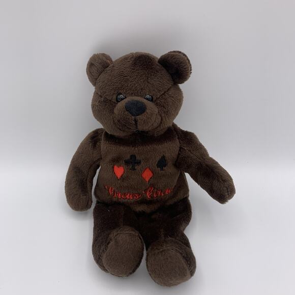 VINTAGE Plush Bear Las Vegas/Reno Circus Circus Poker 2000 by TN Collectables - Picture 1 of 6